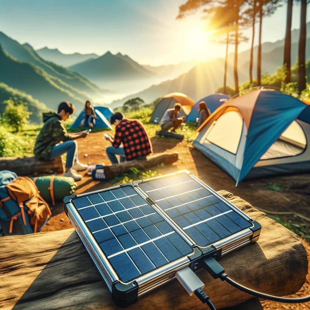 folading solar panel application camping