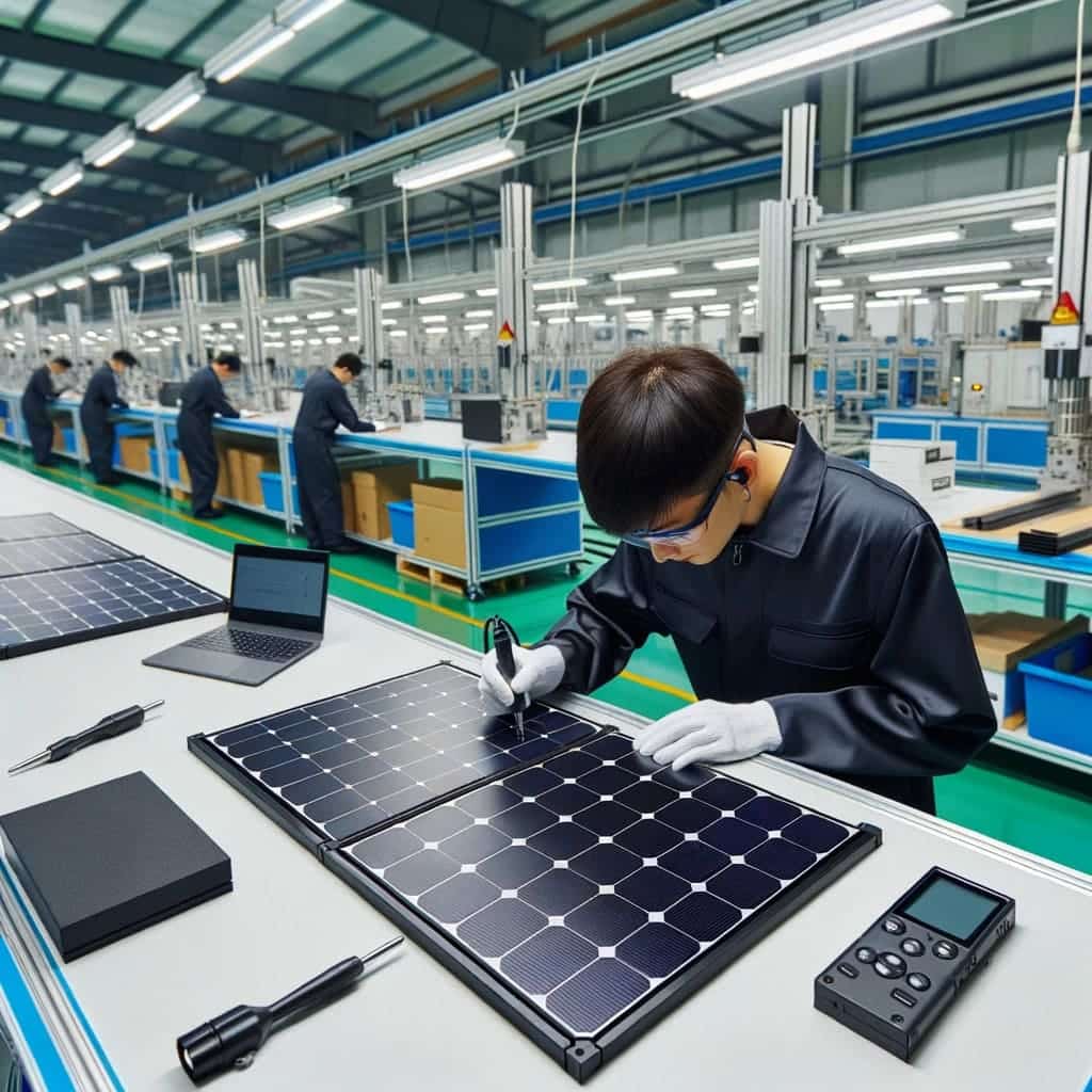 folding solar panel factory